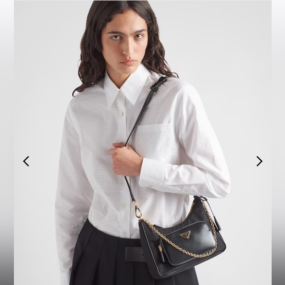 PRADA 2023 Re-Nylon and Brushed Leather Mini-Bag - Picture 8 of 15